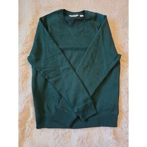 Lands End Green Crewneck Pullover sweatshirt size Small